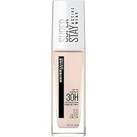 Maybelline Super Stay Full Coverage Liquid Foundation Active Wear Makeup, Up to 30Hr Wear, Transfer, Sweat & Water Resistant, Matte Finish, Fair Ivory, 1 Count