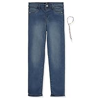 DKNY Girls' 2-Piece Jeans With Accessory - bleeker blue, 10