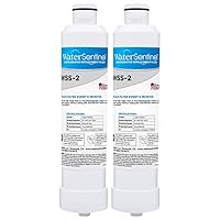 WaterSentinel WSS-2 Refrigerator Water Filter Replacement for Drinking Water Filtration, Fits Samsung HAF-CIN Filters (2-Pack) Carbon Block