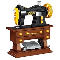 Uvini Adult Building Set, Classic Retro Series Sewing Machine, Adult Building Set, Construction Brick Set Best Gift for Adult, Teens, Collectible Model to Build, 633pcs