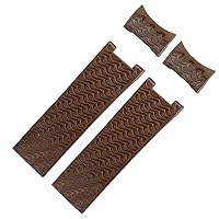 For Ulysse Nardin Silicone Rubber Watch Band 263 DIVER Curved End strap 22mm Waterproof belt watch Bracelets