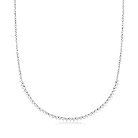 Ross-Simons 0.75 ct. t.w. Diamond Necklace in 14kt White Gold. 16 inches
