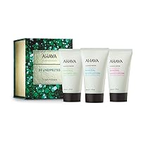 AHAVA Three’s A Charm Gift Set, Includes Mineral Body Lotion 40ml, Mineral Hand Cream 40ml, and Mineral Shower Gel 40ml