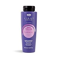 Lisap Light Scale Care Anti-Yellow Shampoo, Purple Shampoo for Blonde Hair & Highlights, Nourishing & Hydrating Purple Toner, Neutralizes Brassy Tones for A Balanced Blonde
