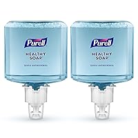 PURELL Brand HEALTHY SOAP 0.5% BAK Antimicrobial Foam, Lightly Fragranced, 1200 mL Refill for PURELL ES6 Automatic Soap Dispenser (Pack of 2) - 6480-02 - Manufactured by GOJO, Inc.