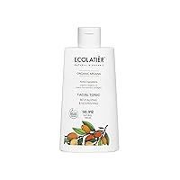 Revitalizing & Nourishing Facial Tonic with Organic Argana ECOLATIER®, 250ml - 98.9% Natural, Enriched with Lactic Acid & Allantoin for Radiant Skin