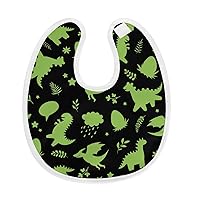 KANAKO Bib, Cute Dinosaur, Egg, Baby Bib, Meal Apron, U-Shaped, 100% Cotton, Water Absorbent, For Meals, Baby Products, Soft Baby Shower, Gift, Cute Dinosaur Eggs