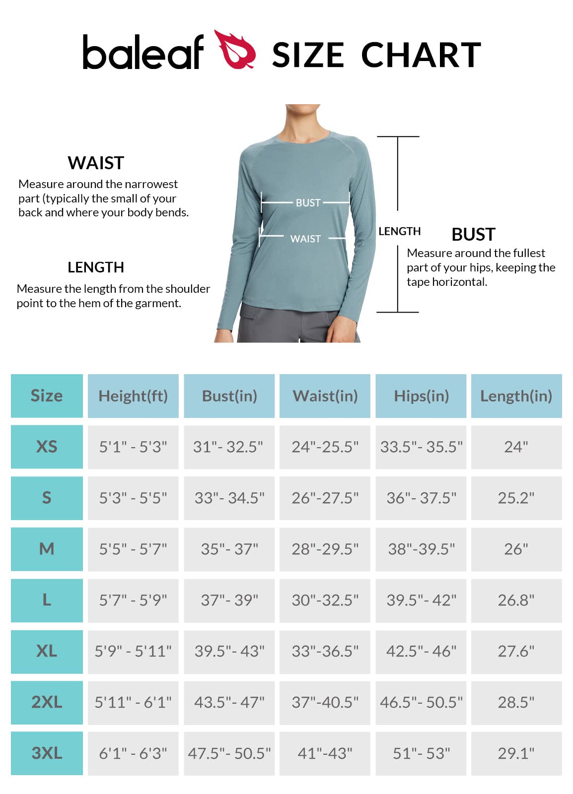 BALEAF Women's UPF 50+ Sun Shirts Long Sleeve UV Protection Rash Guard Lightweight Quick Dry SPF Hiking Tops Outdoor