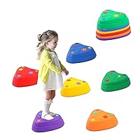 6Pcs Balance Stepping Stones for kids,Obstacle Courses Coordination Game Sensory Toys for Toddlers,Indoor or Outdoor Play Equipment Toys Toddler Ages 3 4 5 6 7 8+