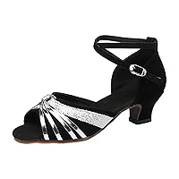 Women's Pump Heel Pump Sandals Women's Fashionable Soft Sole Comfortable Non Slip Latin Dance Shoes Closed Toe Dress Shoes for Women