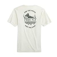 Free Fly Youth Highs and Lows Tee - Graphic Tee for Kids - Ultra-Soft Cotton-Blend T-Shirt