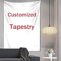 grr Custom Image Tapestry, Custom Wall Hanging Tapestry Aesthetic Tapestries, Custom Tapestry Upload Images/txt/Logo,Wall Art Decor (Vertical,39 * 30''/100x75cm)