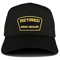 Trendy Apparel Shop Retired Drug Dealer Patch Structured Baseball Cap