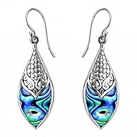 Shop LC Abalone Shell 925 Sterling Silver Earrings Jewelry Mothers Day Gifts for Mom Birthday Gifts