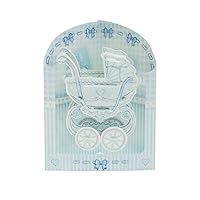 Santoro 3D Swing Greeting Card, Baby Boy Crib