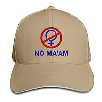 NO MA'AM Trucker Hat Cool Sandwich Cap Hat