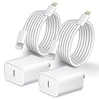 iPhone 14 13 12 Fast Charger [MFi Certified] 10FT Type C Charger 2 Pack 20W USB C Charger Block with Fast Charging Cable for iPhone 14/14 Pro/13/13Pro Max/12/12 Pro Max/11/XS/XR/X/8Plus,iPad