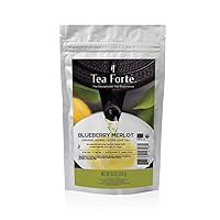 Blueberry Merlot Loose Bulk Tea, 1 Pound Pouch, Organic Herbal Tea Tea Makes 160-170 Cups