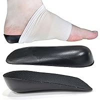2 Left or Right 1/4 Inch(6mm) Inside Socks Heel Cushions Inserts Lifts for Limb Leg Length Discrepancies Sold Individually… (2 Large Rights with Socks)