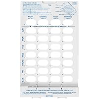 Ezy Dose 28-Day Daily and Weekly Tray for Pill, Medicine, Vitamin, Use with Unit Dose Cold Seal System Planner