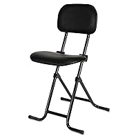Alera IL Series Height-Adjustable Folding Stool, Supports Up to 300 lb, 27.5