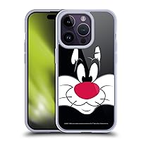 Head Case Designs Officially Licensed Looney Tunes Sylvester The Cat Full Face Soft Gel Case Compatible with Apple iPhone 14 Pro and Compatible with MagSafe Accessories