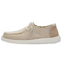 Hey Dude Women's Wendy Canvas | Women’s Shoes | Women’s Lace Up Loafers | Comfortable & Light-Weight