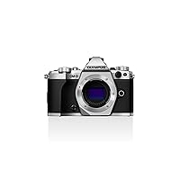 Olympus OM-D E-M5 Mark II Micro Four Thirds System Camera, 16.1 Megapixels, 5-Axis Image Stabilizer, Electronic Viewfinder, Silver