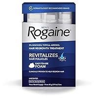 Rogaine for Men Hair Regrowth Treatment 3 Months Supply Foam