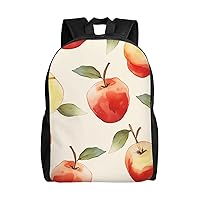 Cute Red Fruit Laptop Backpack Water Resistant Travel Backpack Business Work Bag Computer Bag For Women Men