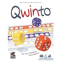 Qwinto Board Game | Fast-Paced Dice Game | Roll and Write Number Game | Pattern Building Game for Kids and Adults | Ages 8+ | 2-6 Players | Average Playtime 15 Minutes | Made by Pandasaurus Games