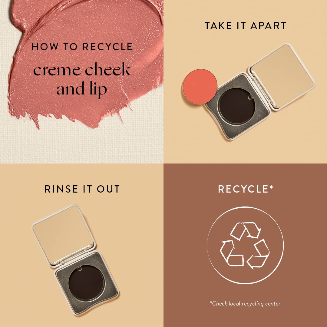 Honest Beauty Crème Cheek + Lip Color, Coral Peach | Bright Warm Peach |EWG Certified + Dermatologist & Physician tested & Vegan + Cruelty free | 0.10 oz.