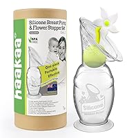 haakaa Manual Breast Pump Silicone Milk Saver for Breastfeeding Moms 4oz