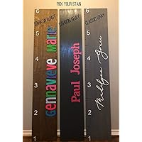 Childs 3D Wood Growth Chart Room Wall Decor Movable Nursery Baby Shower - Kids Height Measurement Wall Ruler