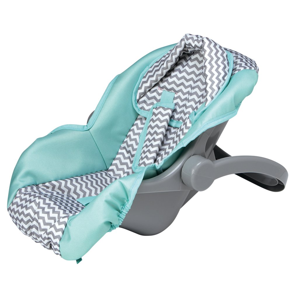 ADORA Zig Zag Baby Doll Car Seat - Perfect Carrier & Accessory For Kids 2+
