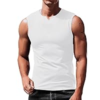 Men's UPF 50+ Tank Top Quick Dry Summer Workout Muscle Sleeveless Shirts for Swim Beach Bodybuilding Slim Fit 2024