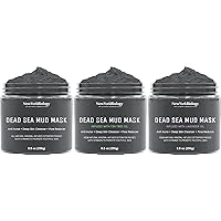 New York Biology Dead Sea Mud Mask for Face and Body with Dead Sea Mud Mask infused with Tea Tree and Dead Sea Mud Mask Infused with Lavender - Spa Quality Pore Reducer for Acne, Blackheads - 8.8 Oz