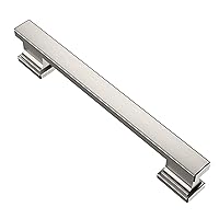 Alzassbg 10 Pack Brushed Satin Nickel Cabinet Pulls, 5 Inch(128mm) Hole Centers Cabinet Handles Kitchen Hardware for Cabinets and Drawers AL3061SN