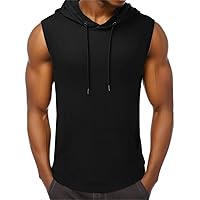 Men's Casual Sleeveless T Shirt Solid Color Dress Shirt Slim Fit Tank Tops for Men T-Shirts & Tanks