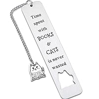 Cat Bookmarks for Women Men, Cute Bookmarks for Cat Lovers, Book Lovers Gifts, Christmas Stocking Stuffers for Women Men Teens Boys Girls, Book Club Gifts for Reader, Reading Present for Bookworm