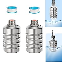 2 Pack Float Valve for Water Tank, Automatic Water Level Control Float Ball Valve Adjustable 304 Stainless Steel 1/2