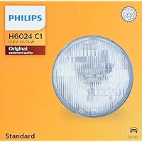 Philips H6024C1 Standard Halogen Sealed Beam headlamp, 1 Pack