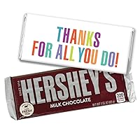 Thank You Favors Personalized Chocolate Bars with Silver Foil (36 Count)