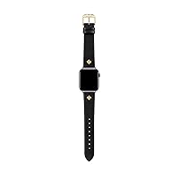 Ted Baker Black Leather Strap Bumblebee Pin for Apple Watch® (Model: BKS38F201B0)
