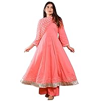 Elina fashion Plus Size Indian Kurti for Womens With Palazzo & Dupatta | Rayon Printed Kurta Kurtis Dress For Women