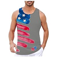 Tank Top Shirts Men Casual Hawaiian Trendy Print Shirt Moisture Wicking Top Streetwear Summer Outshirt