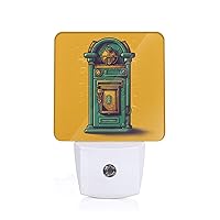 Card Communication Box Print Night Lights Plug-in Led Night Lamp Smart Sensor Lamp for Bedroom Bathroom Hallway Stairways