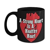A STRONG HEART IS A HEALTHY HEART as seen on Healthy Living shirt - Ideal gift for someone looking for healthy living portion control containers, vegan multivitamin, centrum heart specialist vitamins