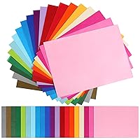 Naler 200 Sheets Art Tissue Paper Bulk for Gift Bags Gift Wrapping Tissue Paper for Crafts Decorative Tissue Paper Flower Pom Pom in 20 Assorted Colors, 8
