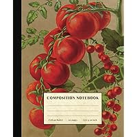 Tomatoes Composition Notebook: Vintage Style College Ruled Paper Notebook for Home School College or Work. Gift for Students & Teachers. Wild Tomato Plant Cover Tomatoes Composition Notebook: Vintage Style College Ruled Paper Notebook for Home School College or Work. Gift for Students & Teachers. Wild Tomato Plant Cover Paperback